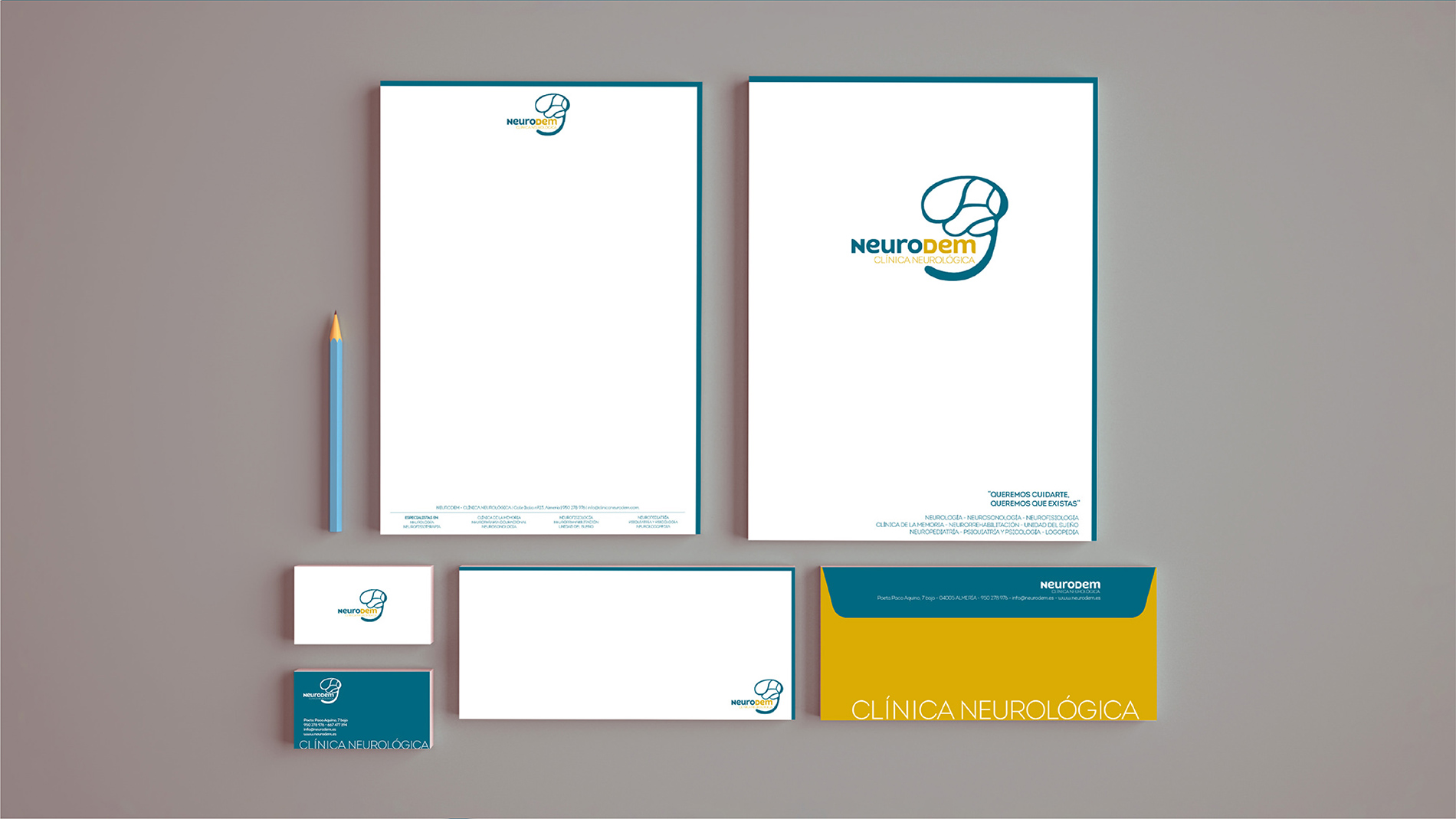 Portfolio - Clínica Neurodem - Papelería Corporativa