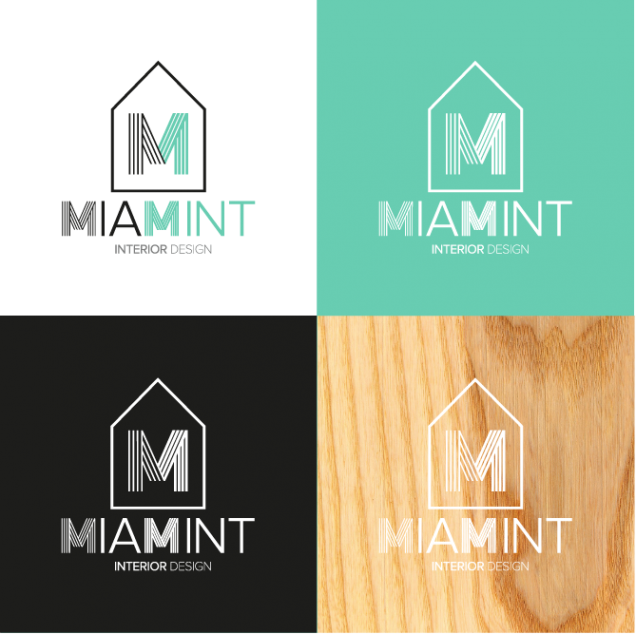 Portfolio - Miamint - Logo con diferentes fondos